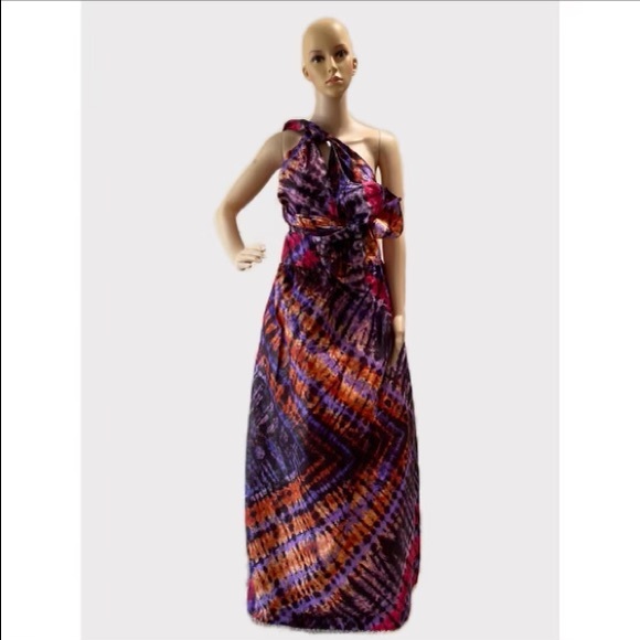Handmade African print Ankara Handmade Infinity Floral Maxi Dress - Picture 4 of 5